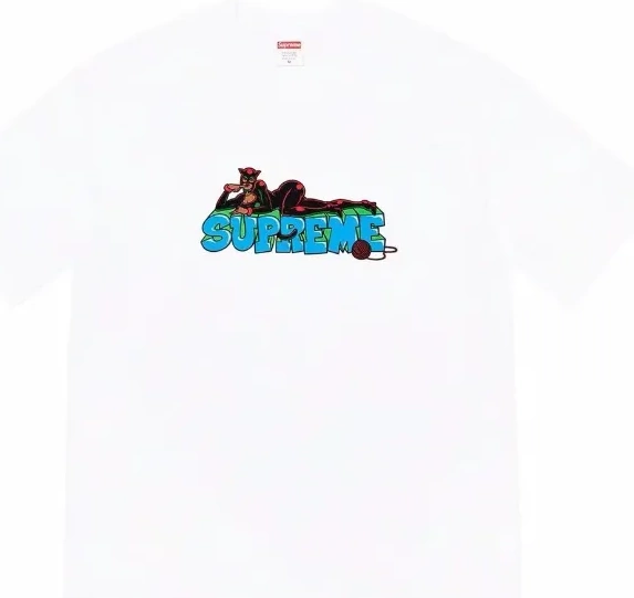 Printed Letter Short and Pattern T-shirt L Week XL M White Black Sleeve S Cartoon 22FW Catwoman Tee 0515